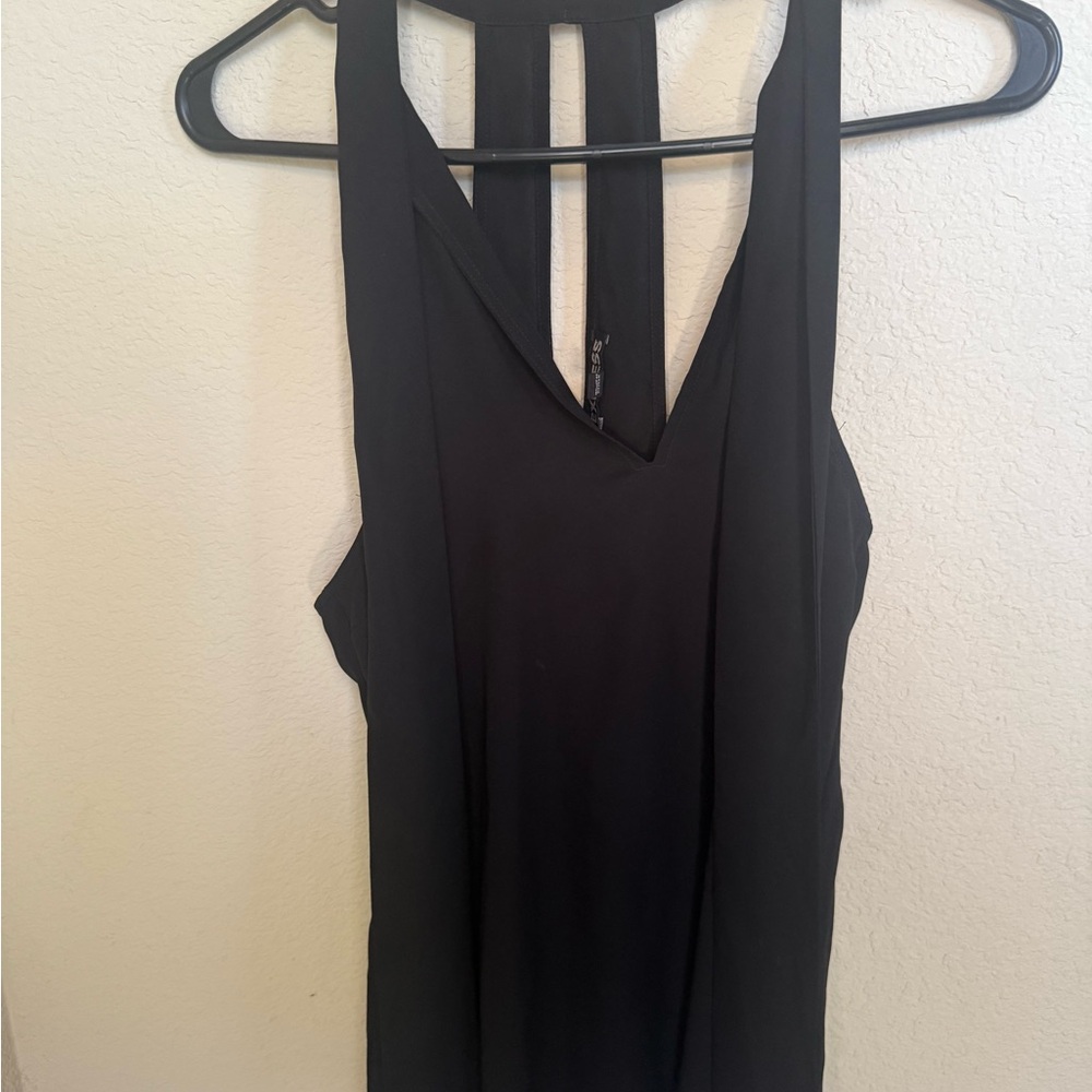Express Black Strappy Tank Top